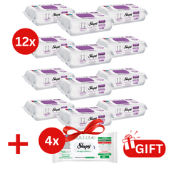 PACHET PROMO: 12× Șervețele Sleepy Orchid Garden 100 buc + 4× Șervețele White Soap 30 buc