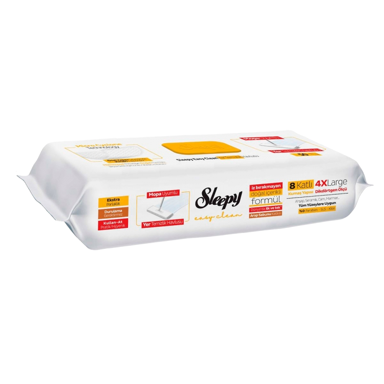 PACHET PROMO - 2 x Lavete umede pentru curatare pardoseli SLEEPY EASY CLEAN, 50 buc