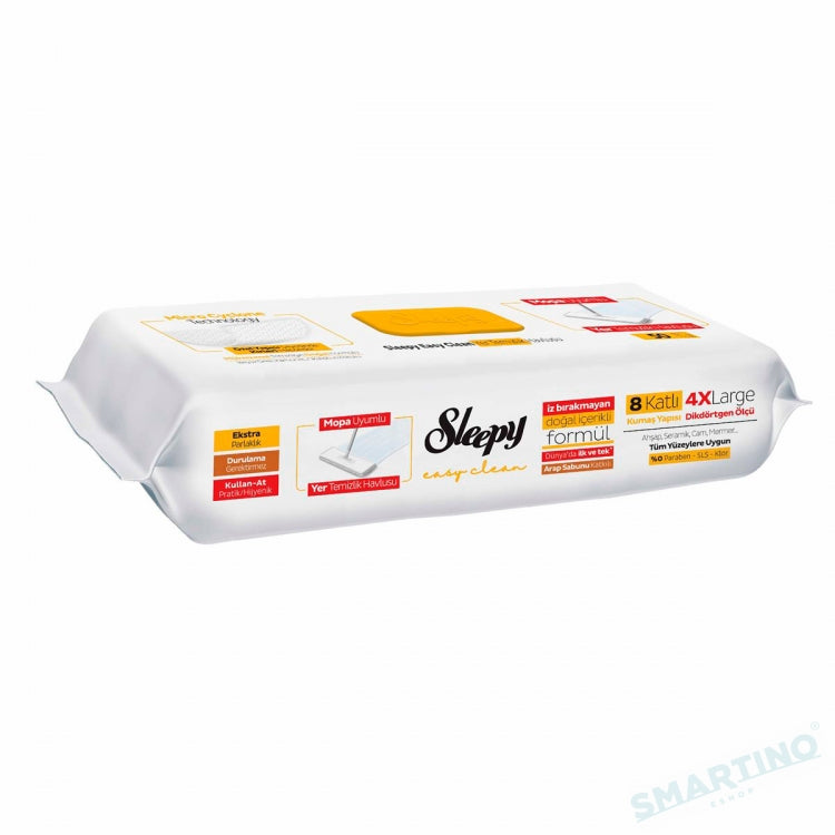 PACHET PROMO PREMIUM - Lavete umede pentru curatare pardoseli SLEEPY EASY CLEAN+NEW Mop curățare Uscata&Umeda MACROMAX