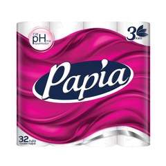 Hartie igienica PAPIA 32 role, 3 straturi