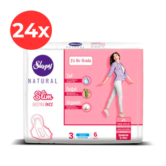24x SLEEPY NATURAL Absorbante Slim Night 6 buc