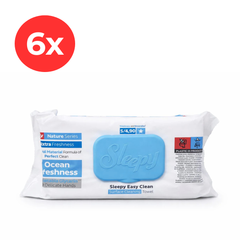 6x SLEEPY EASY CLEAN Servetele umede multisuprafete Ocean Freshness 100