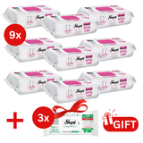 PACHET PROMO: 9× Șervețele Sleepy Lilium Bouquet 100 buc + 3× Șervețele White Soap 30 buc