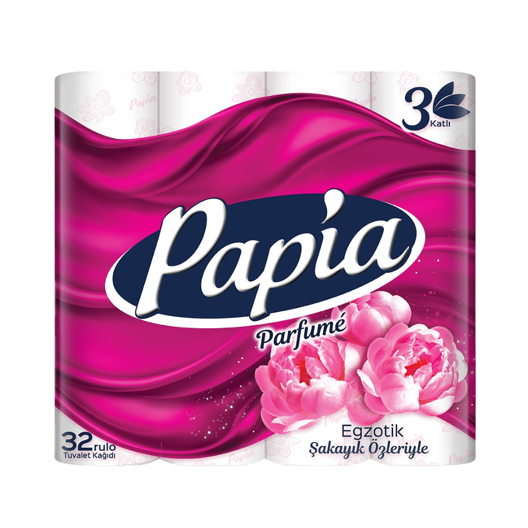 Hartie igienica PAPIA Parfume, 32 role, 3 straturi