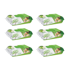 6x Sleepy Apple Servetele umede pentru bebelusi 120buc aroma de mar