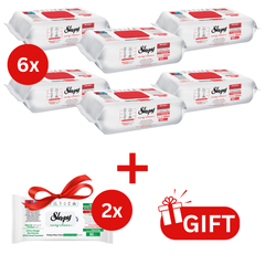 PACHET PROMO: 6× Șervețele Sleepy Cherry Blossom 100 buc + 2× Șervețele White Soap 30 buc