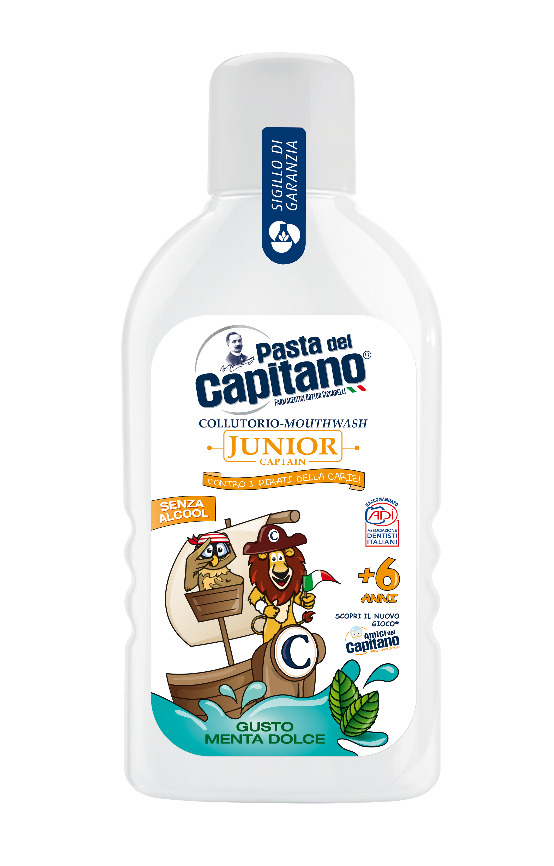 Apa de gura SOFT MINT pentru copii 400 ml- Del Capitano Junior