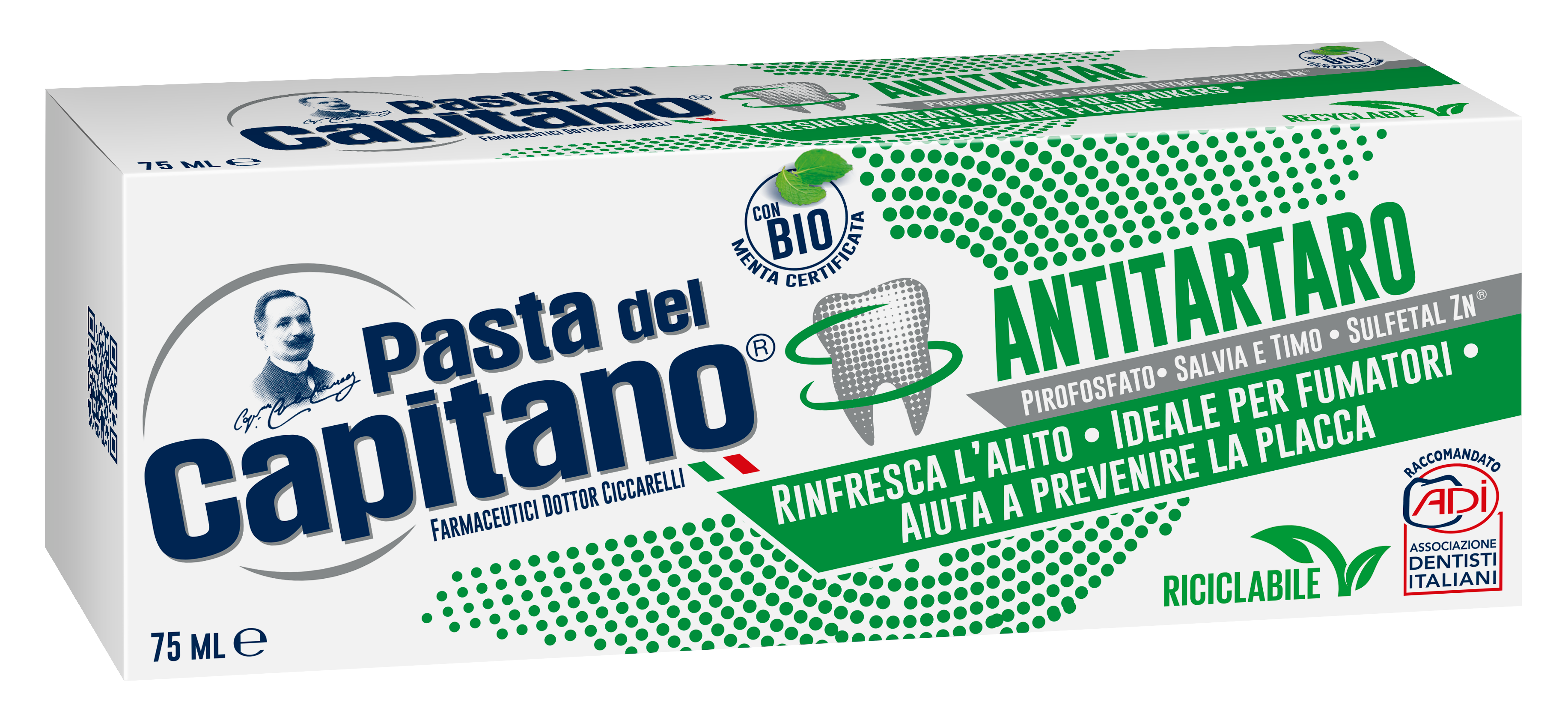 Pasta de dinti antitartru 75 ml- Pasta Del Capitano