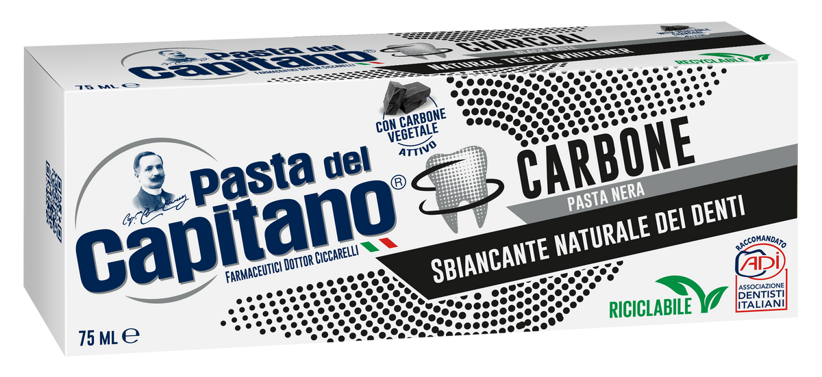 Pasta de dinti cu carbune activ 75 ml- Del Capitano