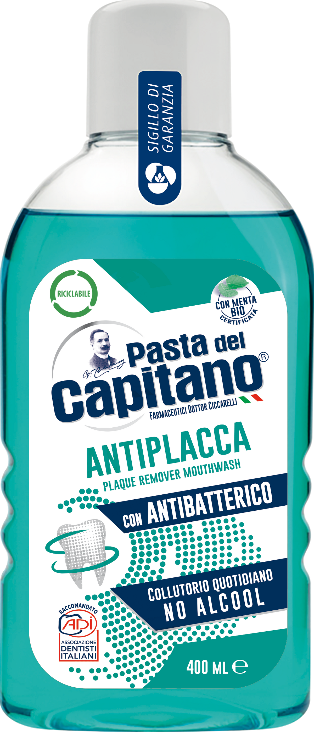 Apa de gura antiplaca 400 ml- Del Capitano