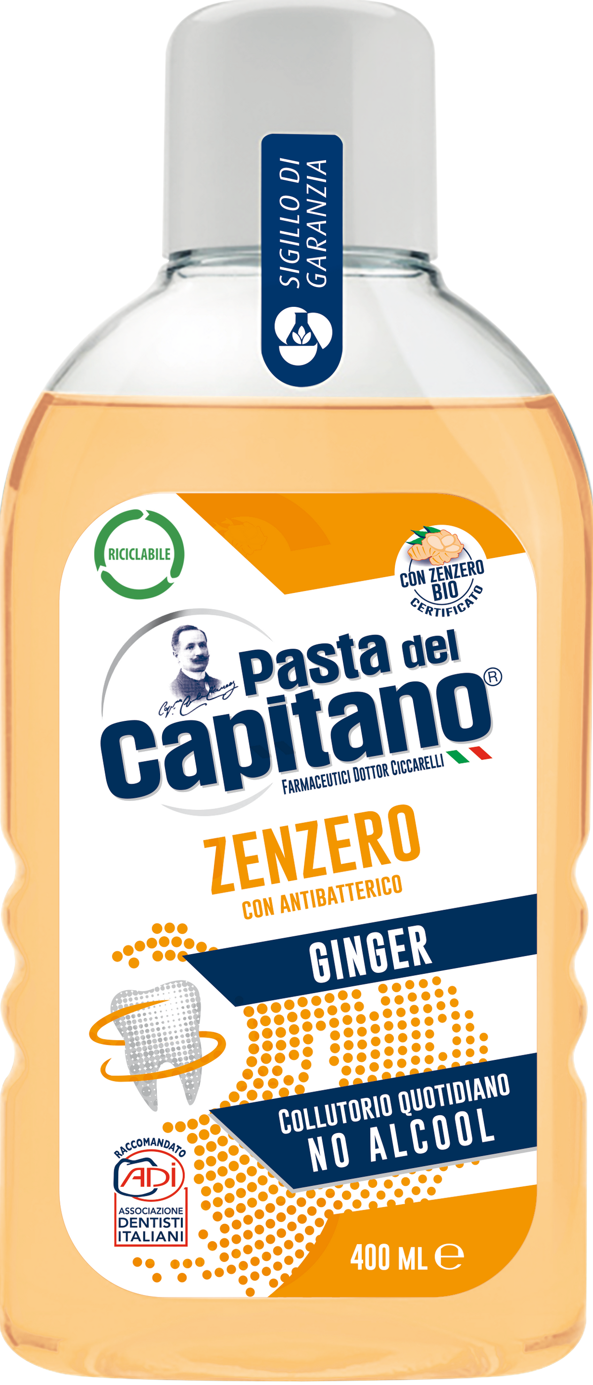 Apa de gura cu ghimbir 400 ml- Del Capitano