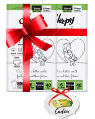 PACHET PROMO- 2x”Scutece-Chiloțel pentru bebeluși Sleepy Natural Double-6 Xlarge”