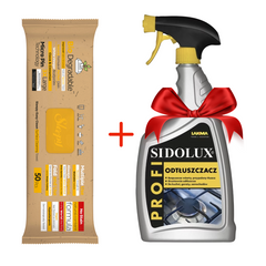 PACHET PROMO -1x Servetele Umede Sleepy BIO Easy Clean Clove & Cinnamon multisuprafete, 50 Buc+ 1xSidolux PROFI cu acțiune degresantă