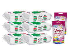 PACHET PROMO: 6× Șervețele Sleepy White Soap Additive 100 buc + 2× Soluție Perlux pentru îndepărtarea petelor
