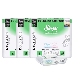 PACHET PROMO- 3x”Sleepy Natural H2O Ultra Sensitive Double Marime 2 Mini”