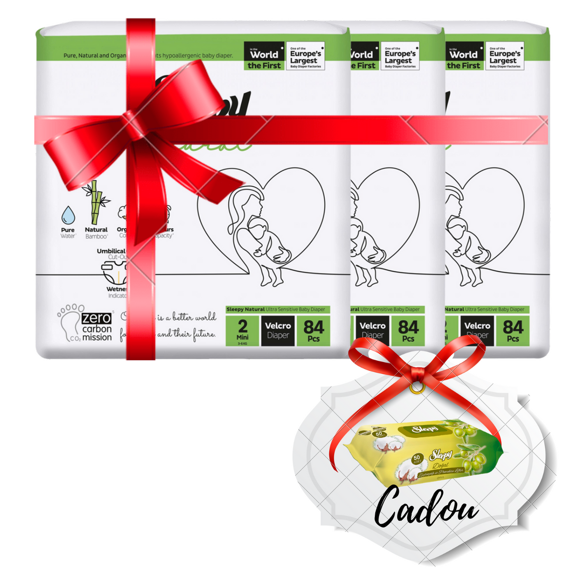 PACHET PROMO- 3x”Sleepy Natural Ultra Sensitive Double Marime 2 Mini”