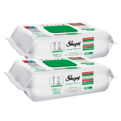 PACHET PROMO - 2x Șervețele Umede Sleepy Easy Clean WHITE SOAP Multisuprafețe, 100 Buc