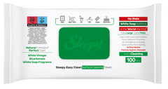 Șervețele umede Sleepy Easy Clean White Soap Additive multisuprafețe, 100 buc