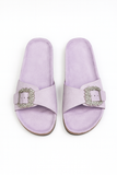 Papuci Dama LILA Velvet Diamond – Cataramă Strălucitoare & Talpă Comfort- marimea 38