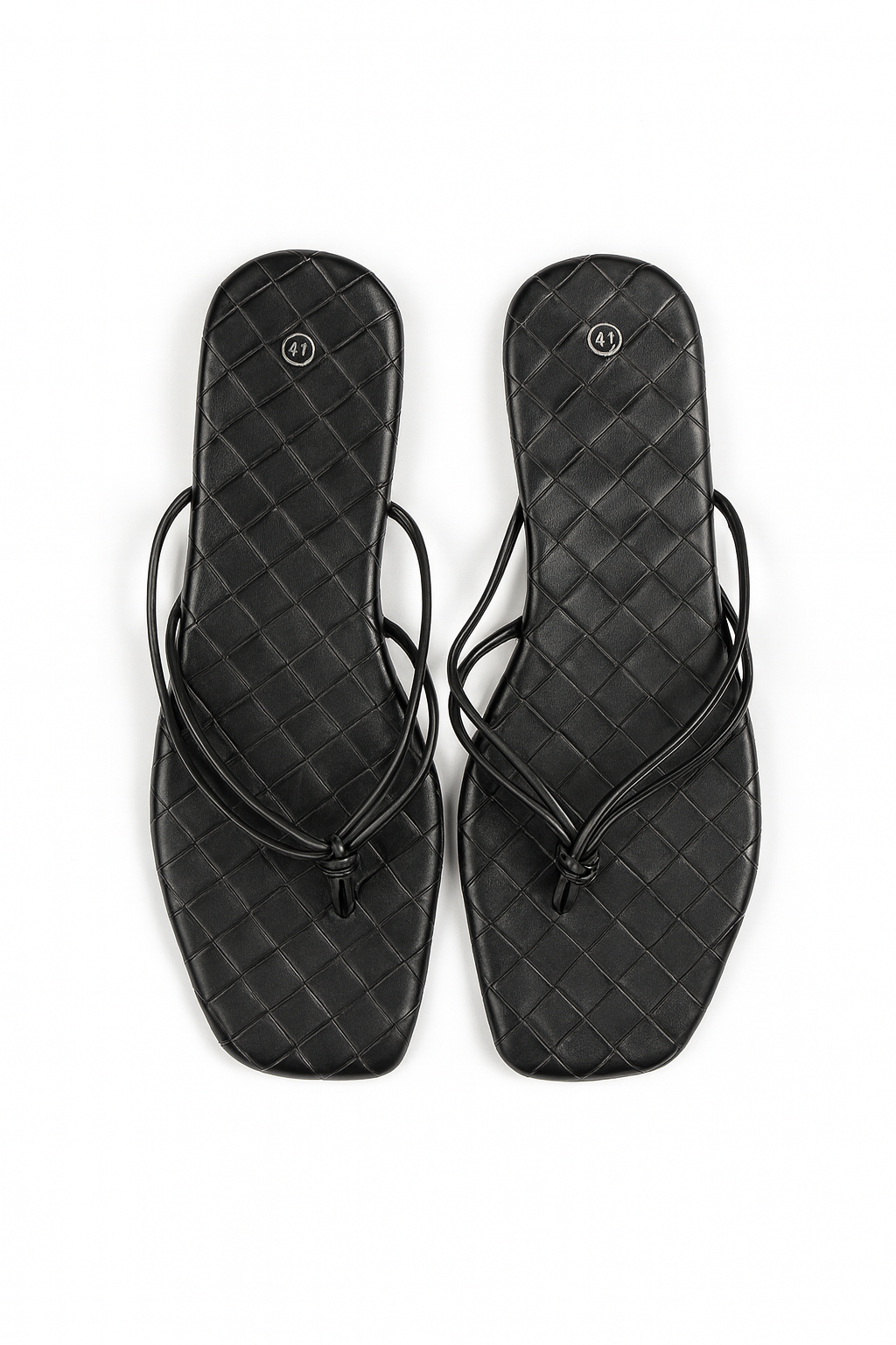 Sandale Dama Minimal – Barete Fine & Talpă Matlasată- negru- marimea 36