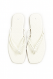 Sandale Dama Minimal – Barete Fine & Talpă Matlasată- alb- marimea 41