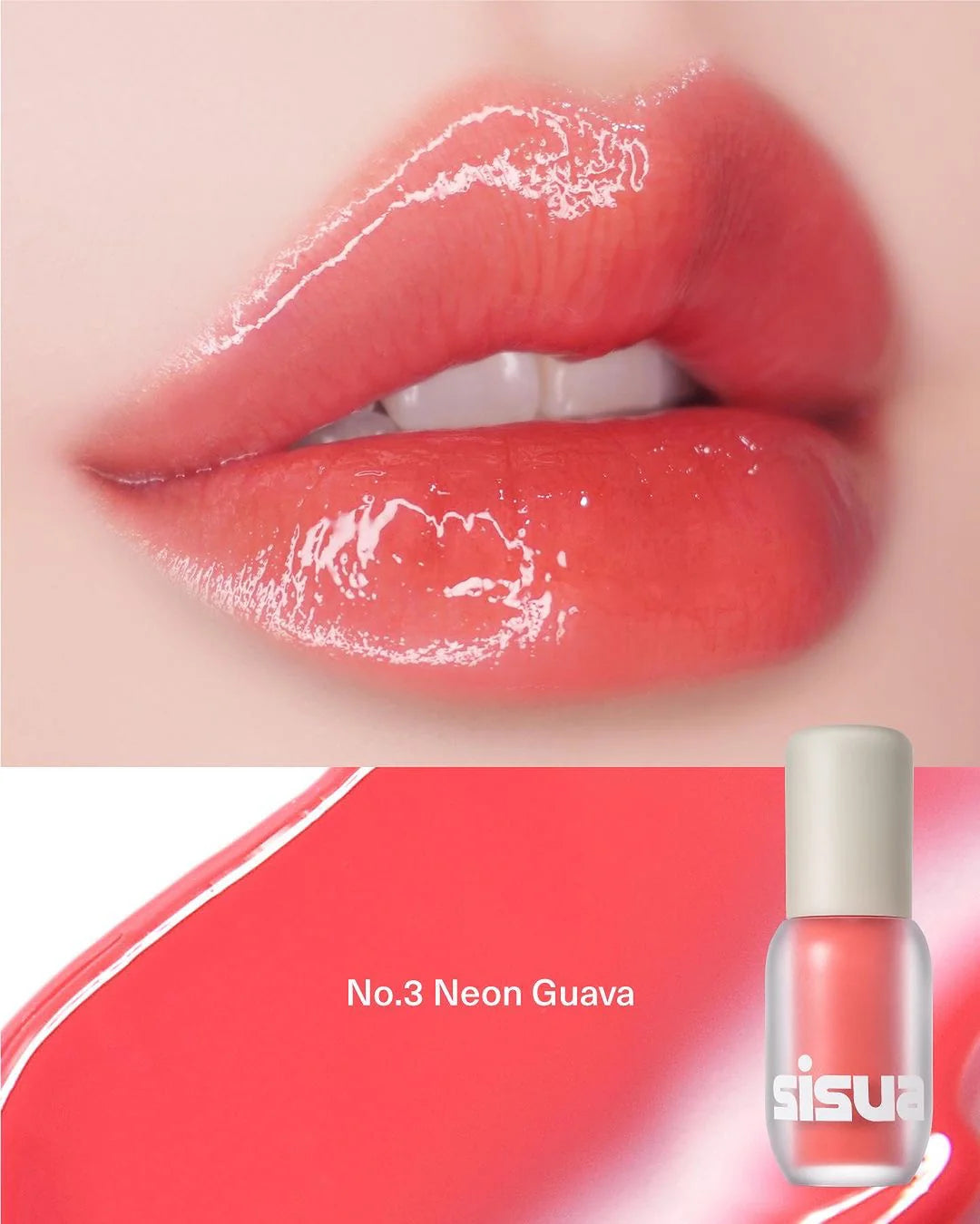 Unleashia Sisua Popcorn Syrup Lip Plumper N3 Neon Guava