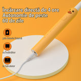 Periuta de dinti electrica pentru copii, JTF Sonic, J20C (4 capete de periuta, cablu de incarcare), Portocaliu