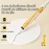 Periuta de dinti electrica pentru copii, JTF Sonic, J20C (4 capete de periuta, cablu de incarcare), Galben