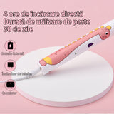 Periuta de dinti electrica pentru copii, JTF Sonic, J20C (4 capete de periuta, cablu de incarcare), Roz
