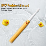 Periuta de dinti electrica pentru copii, JTF Sonic, J20C (4 capete de periuta, cablu de incarcare), Portocaliu