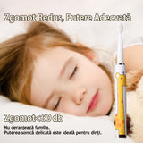 Periuta de dinti electrica pentru copii, JTF Sonic, J20C (4 capete de periuta, cablu de incarcare), Galben