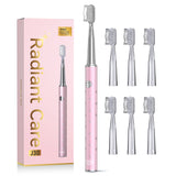 Periuta de dinti electrica, JTF Sonic, J30 (6 capete de periere) Roz