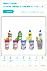 Soluție pardoseală SIDOLUX și Detergent PERLUX – 7 Produse pentru Casă, Pachet Promo