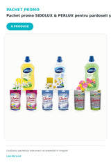 Soluție Pardoseală SIDOLUX și Detergent PERLUX – 6 Produse pentru Casă și Rufe, Pachet Promo