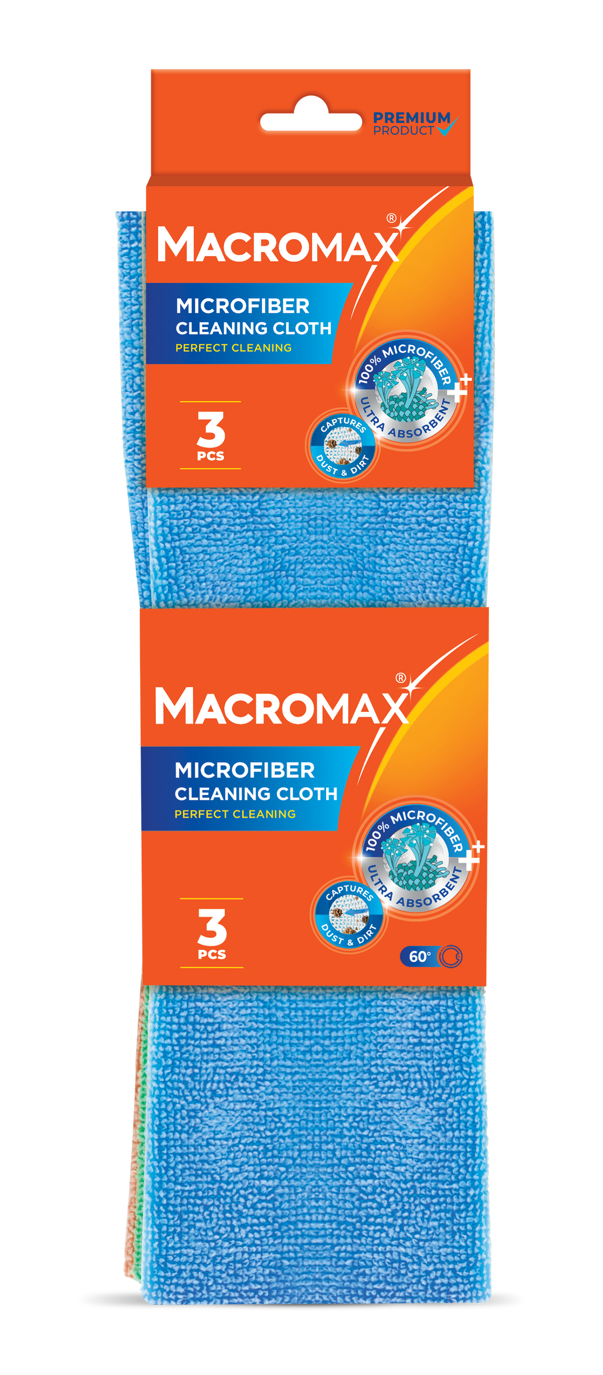 Lavete din microfibră MACROMAX ultra-absorbante, 3 buc.