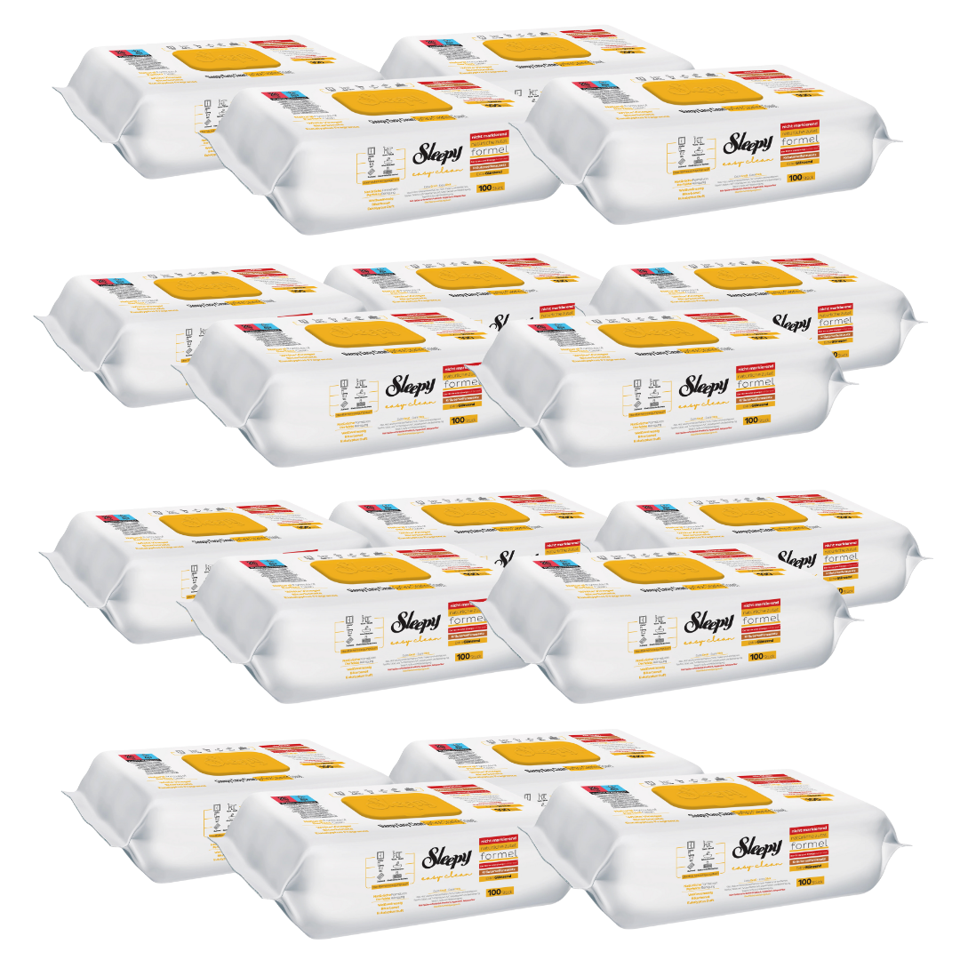 PACHET PROMO - 18 x Servetele Umede Sleepy Easy Clean Multisuprafete Herbal Soap Additive, 100 Buc