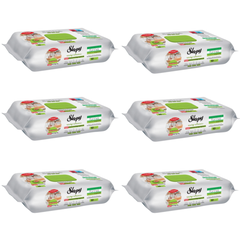PACHET PROMO - 6 x Șervețele umede de curățare Sleepy Easy Clean pentru bucătărie cu ulei natural de bergamotă, 50 Buc