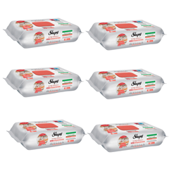 PACHET PROMO - 6 x Șervețele umede de curățare Sleepy Easy Clean pentru bucătărie cu ulei natural de grapefruit, 50 Buc