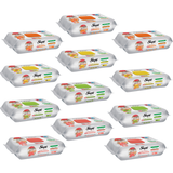 PACHET PROMO - 12 x Șervețele umede de curățare Sleepy Easy Clean pentru bucătărie cu ulei natural mix, 50 Buc