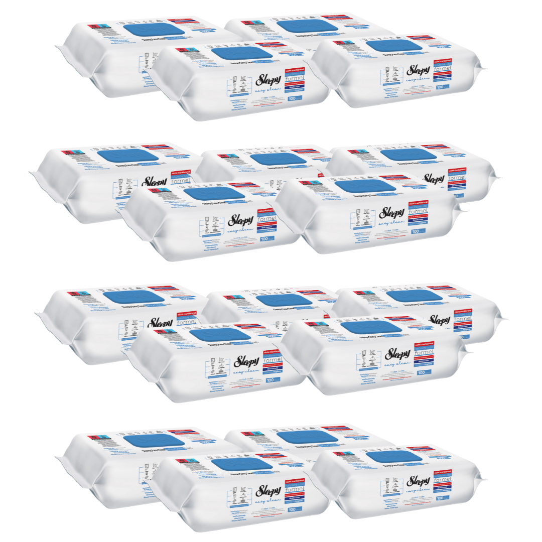 PACHET PROMO - 18 x Servetele Umede Sleepy Easy Clean Multisuprafete Bleach Additive, 100 Buc
