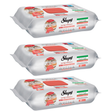 PACHET PROMO - 3 x Șervețele umede de curățare Sleepy Easy Clean pentru bucătărie cu ulei natural de grapefruit, 50 Buc