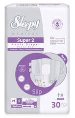Scutece pentru Adulți Sleepy Medical Super 2, mărimea M (80–120 cm) – 30 bucăți