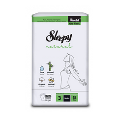 Absorbante Dama Sleepy Natural Night, 3 picaturi, 18 buc.