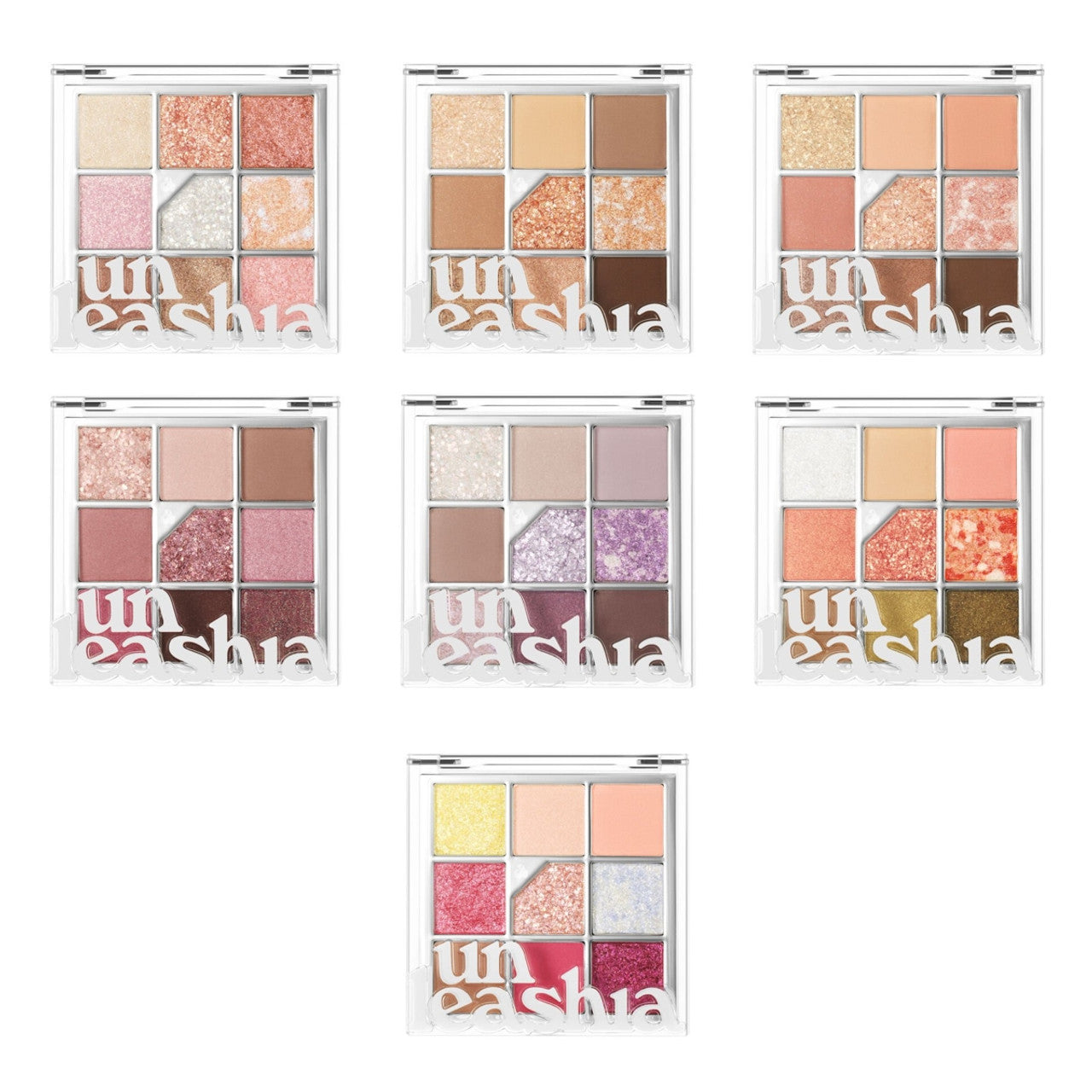 Unleashia Paleta farduri pentru ochi cu glitter N6 All of Citrus, 6.2g