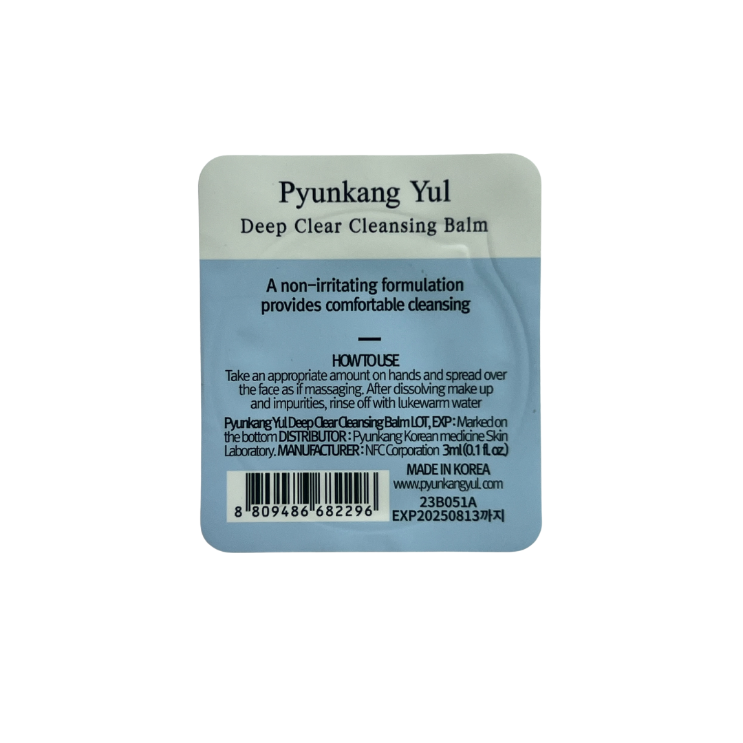 Pyunkang Yul Deep Clear Cleasing Balm, Balsam pentru Curatare Faciala 3ml