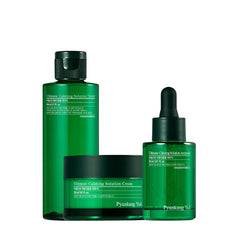 Pachet Promotional Pyunkang Yul Ultimate Calming Solution ( Toner, Fiola, Crema 110ml+30ml+30ml)