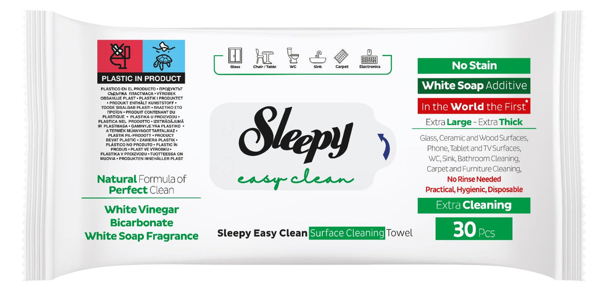 🎁 Servetele umede multisuprafete Sleepy Easy Clean White Soap 30 bucati (100% off)