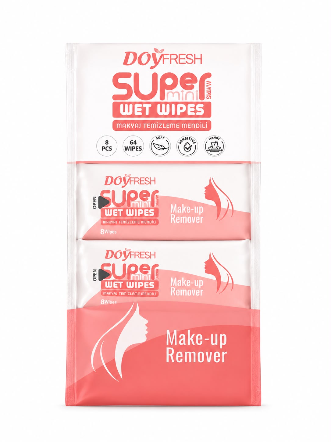 MINI Servetele umede DOYFRESH  Make Up 8x8buc