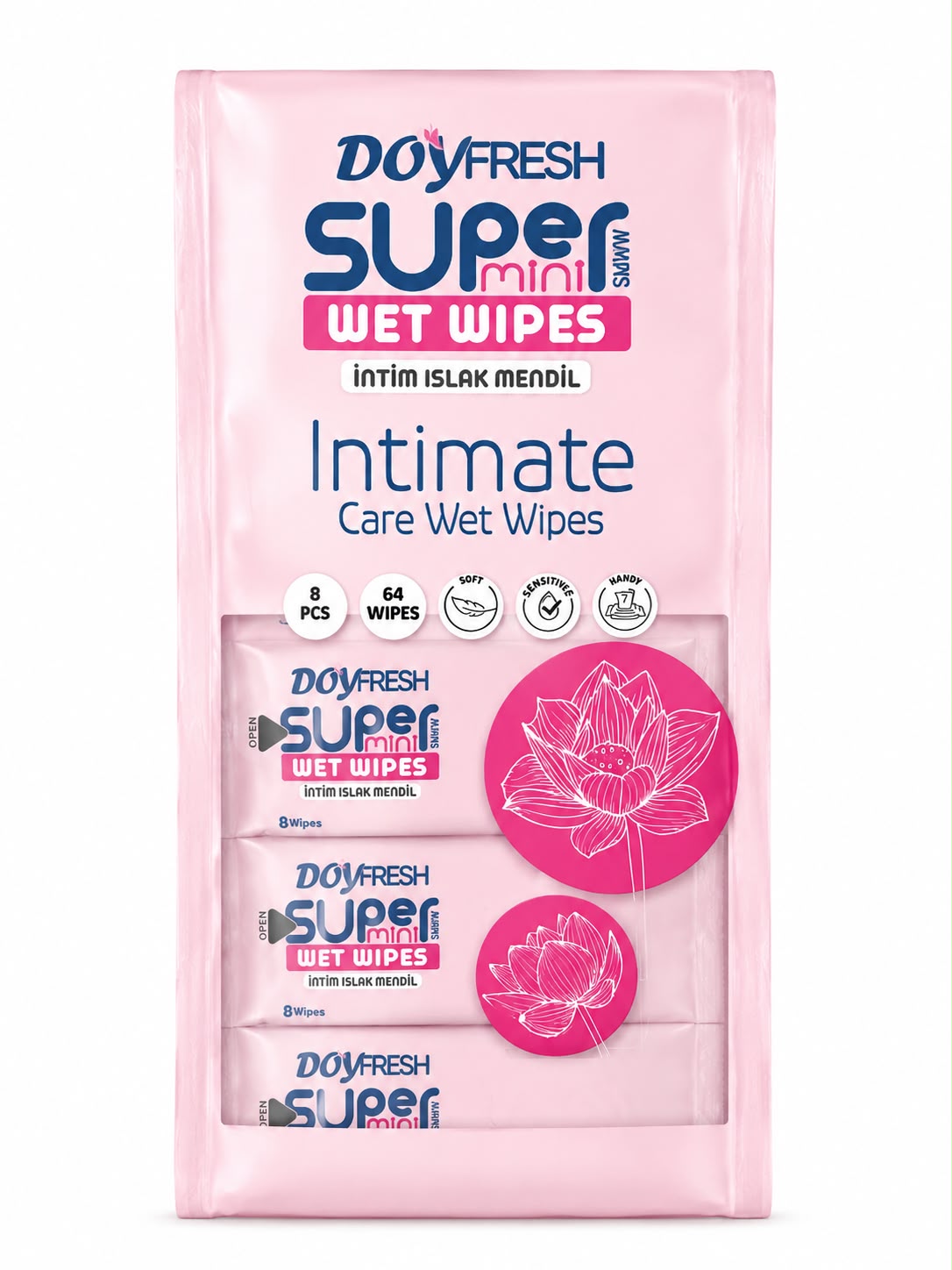 MINI Servetele umede buzunar DOYFRESH Intimate 8x8buc