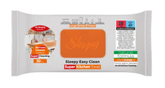 Șervețele umede de curățare Sleepy Easy Clean pentru bucătărie cu ulei natural de portocală – 50 bucăți